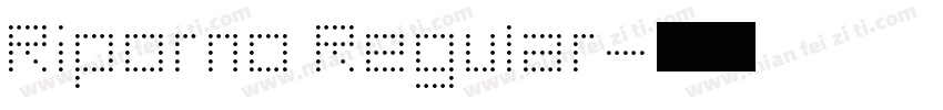 Riporno Regular字体转换